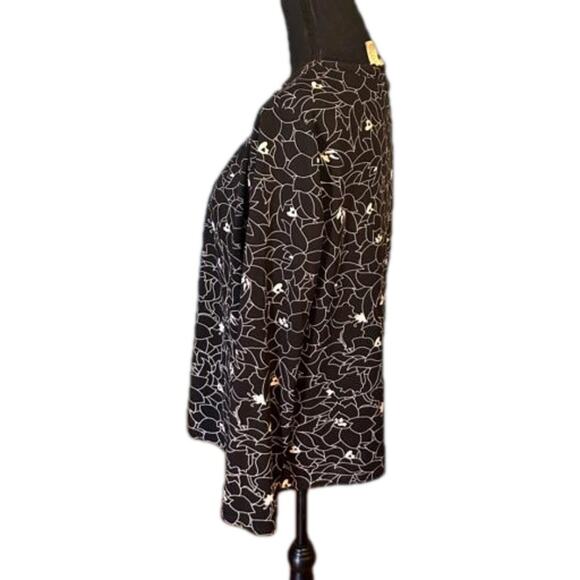 Worthington Petite Black Floral Two-Piece Set – Size L - Picture 3 of 8